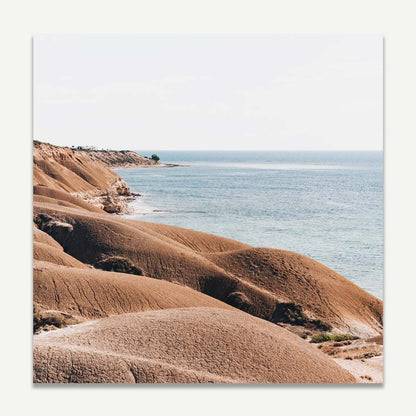 Coastal Serenity: Beautiful Oil Painting of Port Willunga Beach Landscape