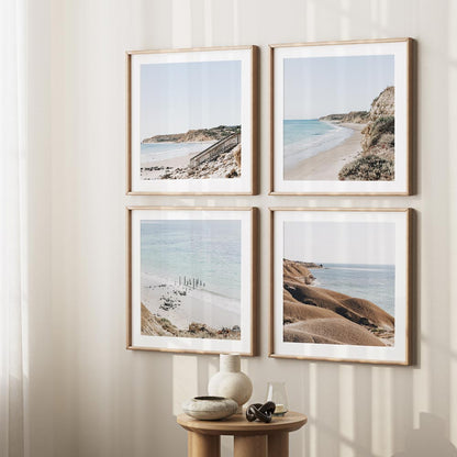 Serene Coastal Escape at Port Willunga - Tranquil Seaside Oil Painting Decor