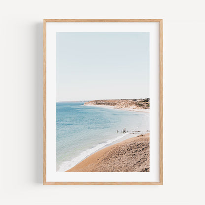 Serene Beach Landscape Oil Painting of Port Willunga Coastal Beauty