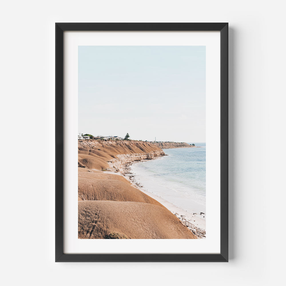 Serene Coastal Landscape at Port Willunga - Elegant Oil Painting for Home Decor