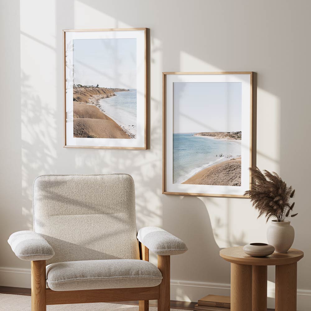 Serene Coastal Landscape at Port Willunga - Elegant Oil Painting for Home Decor