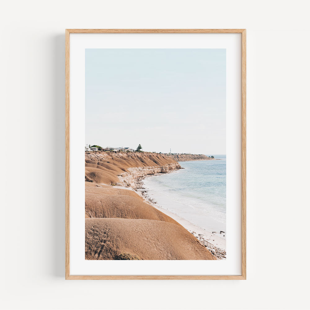Serene Coastal Landscape at Port Willunga - Elegant Oil Painting for Home Decor