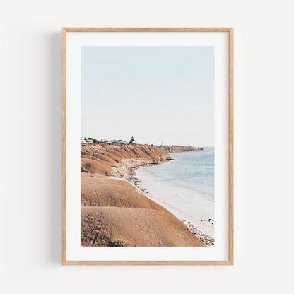 Serene Coastal Landscape at Port Willunga - Elegant Oil Painting for Home Decor