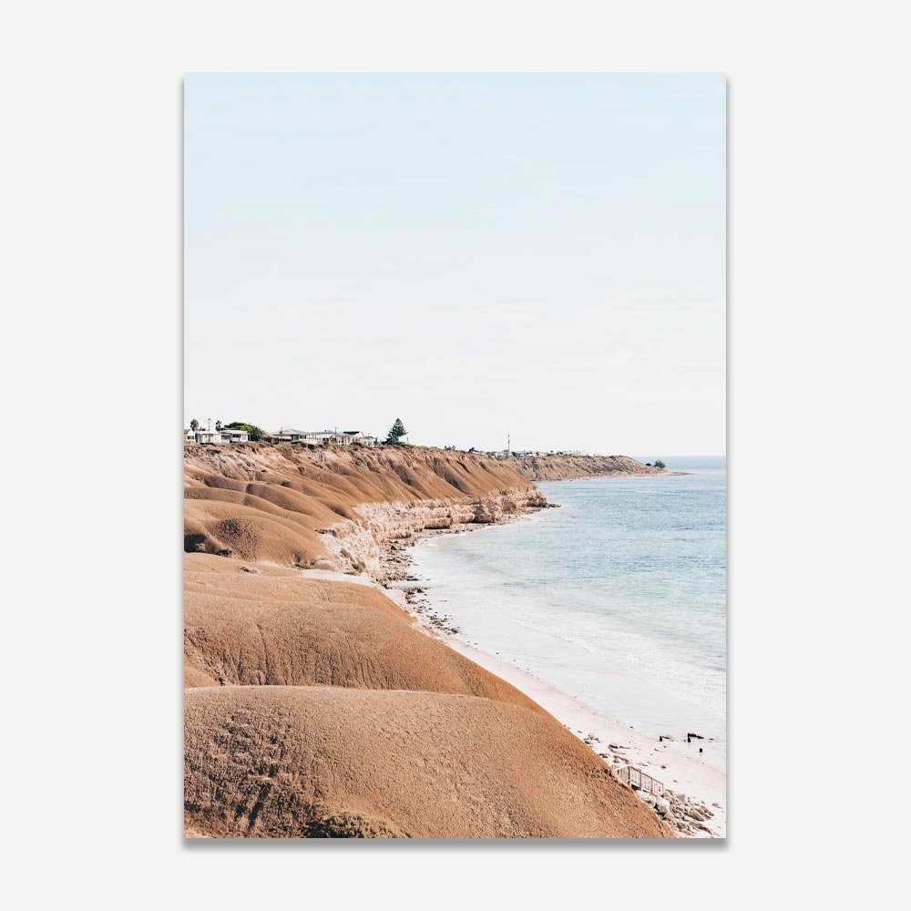 Serene Coastal Landscape at Port Willunga - Elegant Oil Painting for Home Decor