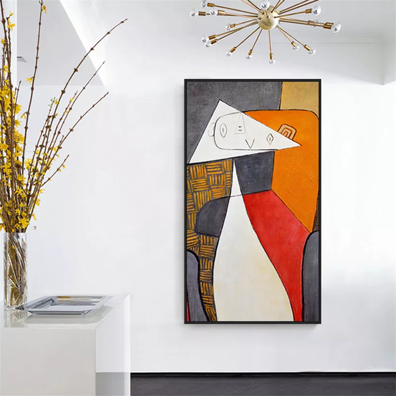 Abstract Joyful Composition in Vibrant Colors - Modern Oil Painting for Contemporary Decor