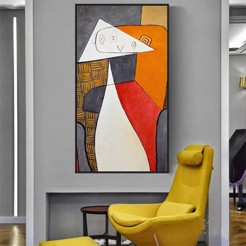 Abstract Joyful Composition in Vibrant Colors - Modern Oil Painting for Contemporary Decor