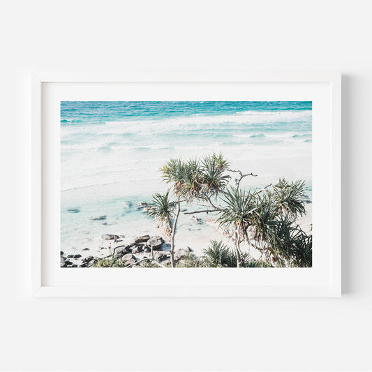 Tranquil Beachview Oil Painting - Serene Coastal Escape Art for Your Home Decor