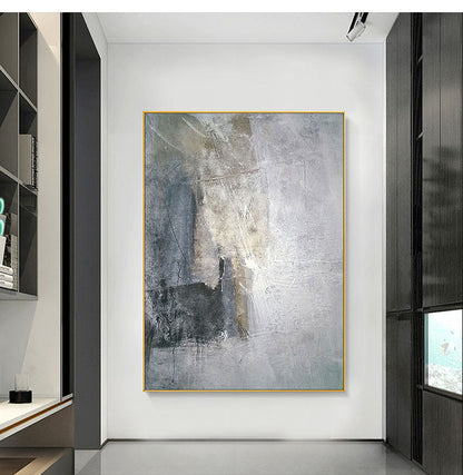 Abstract Serenity: Modern Oil Painting for Contemporary Home Décor