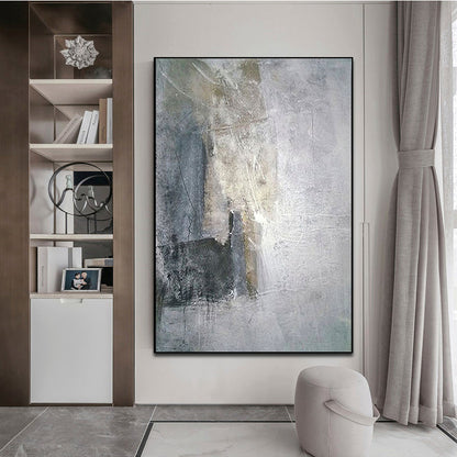 Abstract Serenity: Modern Oil Painting for Contemporary Home Décor