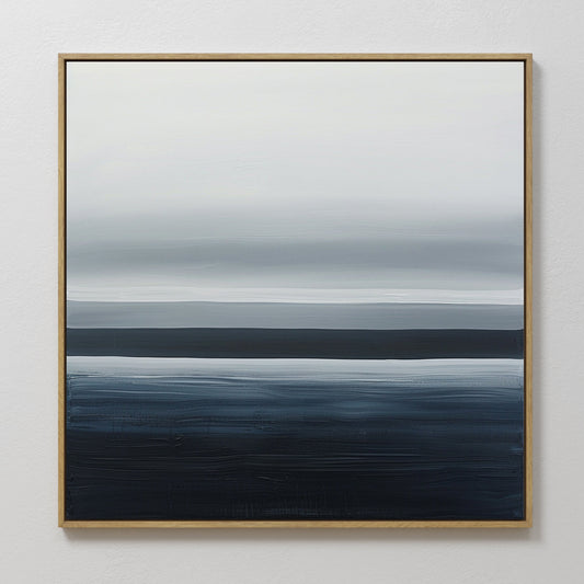 Sublime Oceanic Abstract Oil Painting for Contemporary Home Decor