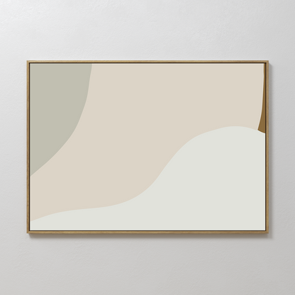 Serene Minimalist Abstract Oil Painting for Modern Home Decor