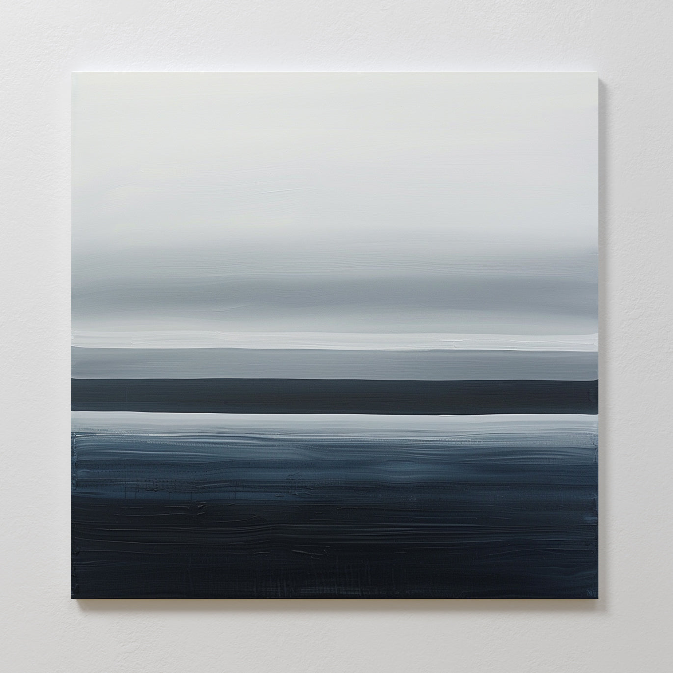 Sublime Oceanic Abstract Oil Painting for Contemporary Home Decor
