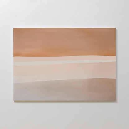 Sahara Sunset Abstract Oil Painting for Modern Home Decor