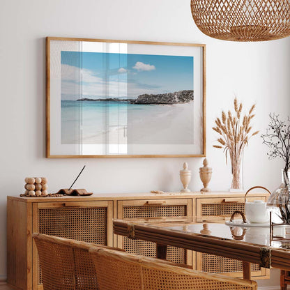 Serene Beachscape of Rottnest Island - Tranquil Ocean and Sandy Shore Oil Painting