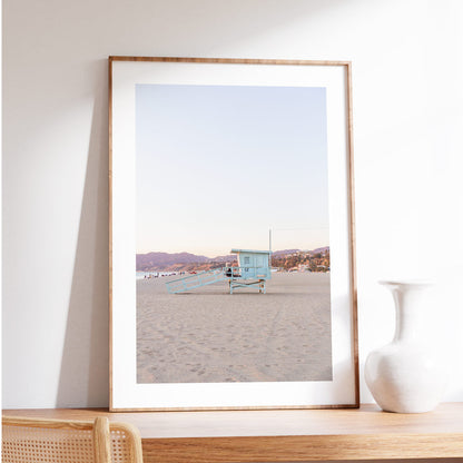 Dreamy Santa Monica Beach Sunset Oil Painting