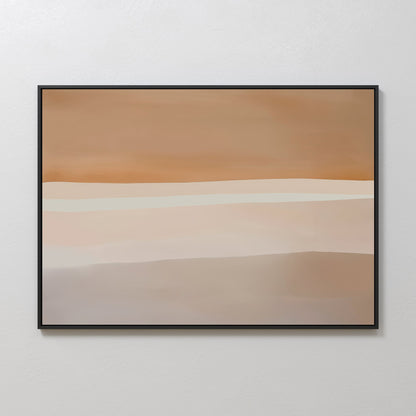 Sahara Sunset Abstract Oil Painting for Modern Home Decor