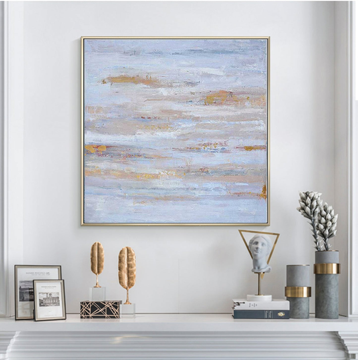 Tranquil Sand Dunes Oil Painting for Serene Home Decor and Relaxing Spaces