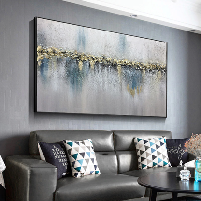 Contemporary Oil Painting Rush - Stunning Abstract Wall Art for Modern Decor