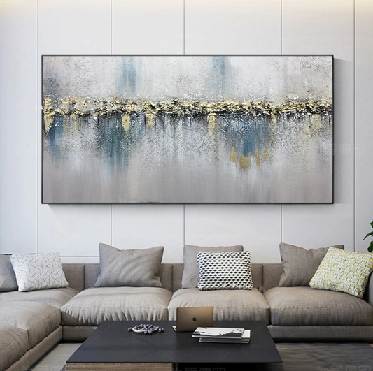 Contemporary Oil Painting Rush - Stunning Abstract Wall Art for Modern Decor