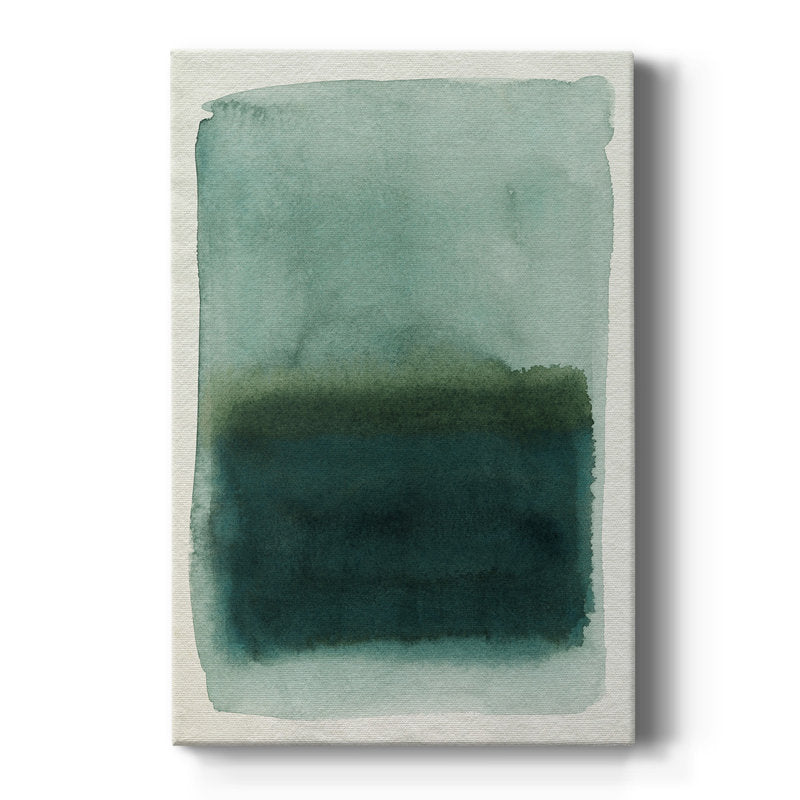 Serene Seaglass Abstract Oil Painting for Tranquil Home Decor