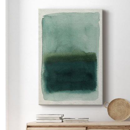 Serene Seaglass Abstract Oil Painting for Tranquil Home Decor