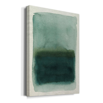 Serene Seaglass Abstract Oil Painting for Tranquil Home Decor
