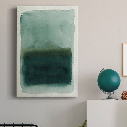 Serene Seaglass Abstract Oil Painting for Tranquil Home Decor