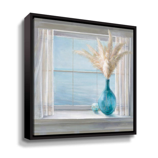 Tranquil Seaside View with Coastal Decor and Serene Window Scene