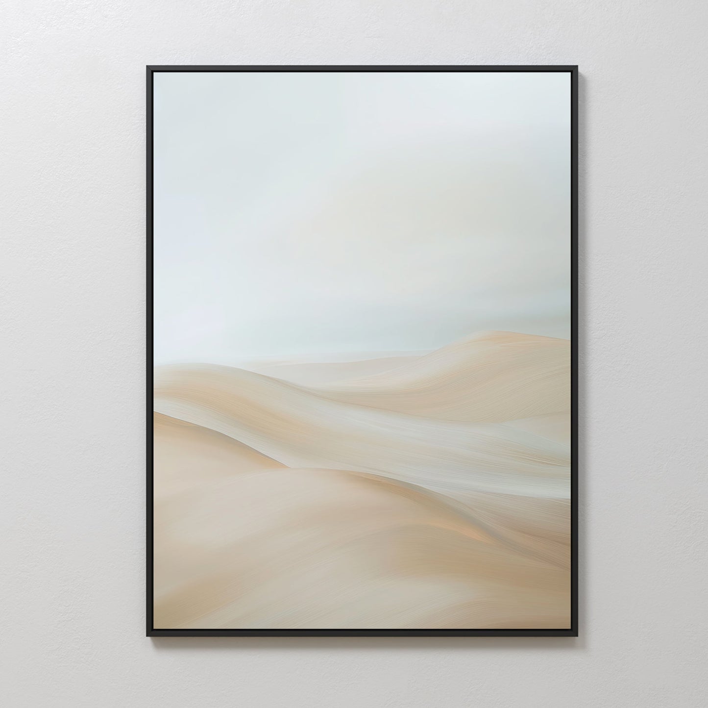 Abstract Serene Peaks Oil Painting for Tranquil Home Décor