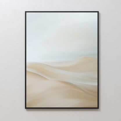 Abstract Serene Peaks Oil Painting for Tranquil Home Décor