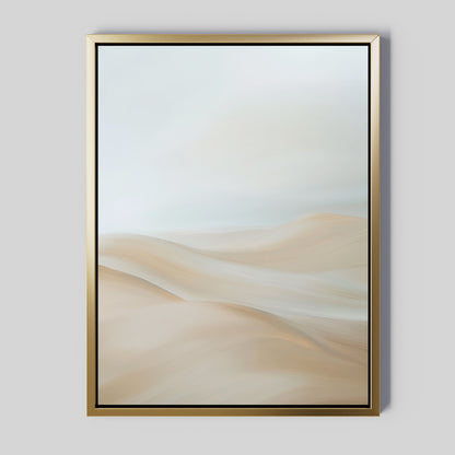 Abstract Serene Peaks Oil Painting for Tranquil Home Décor