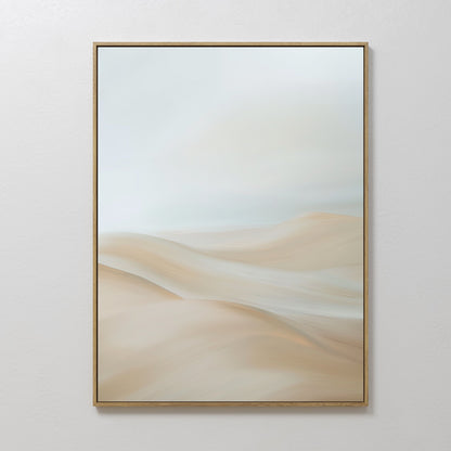 Abstract Serene Peaks Oil Painting for Tranquil Home Décor