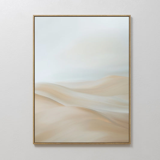 Abstract Serene Peaks Oil Painting for Tranquil Home Décor
