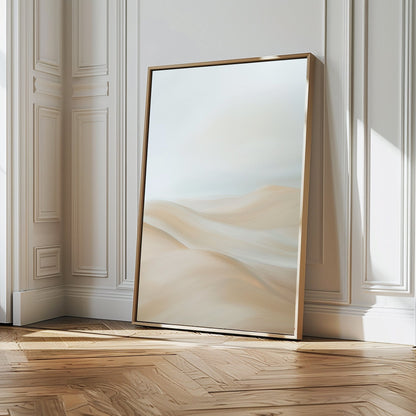 Abstract Serene Peaks Oil Painting for Tranquil Home Décor