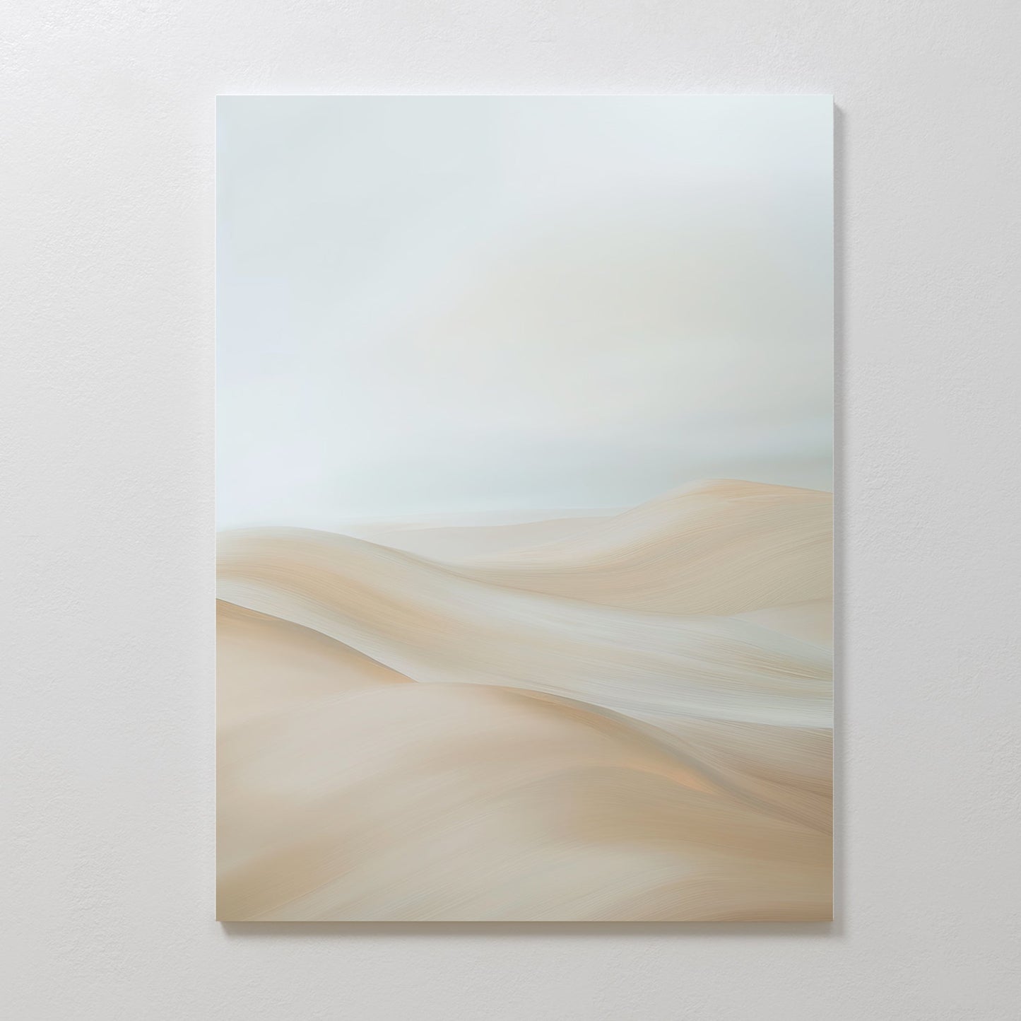 Abstract Serene Peaks Oil Painting for Tranquil Home Décor