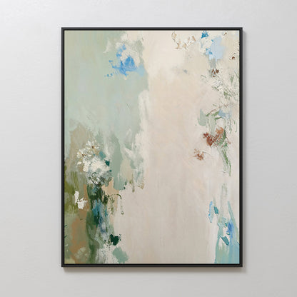 Abstract Serenity Garden Oil Painting for Tranquil Home Decor