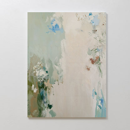 Abstract Serenity Garden Oil Painting for Tranquil Home Decor