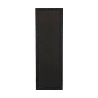 Modern Black Shadow Box Oil Painting Art on Wood for Contemporary Decor