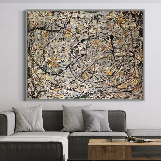 Abstract Harmony: Vibrant Oil Painting for Modern Home Decor