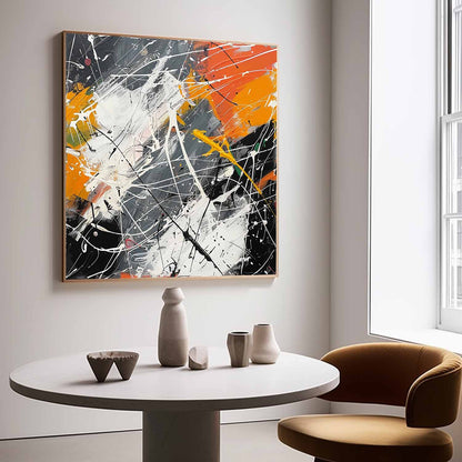 Vibrant Abstract Expressionist Oil Painting for Modern Art Lovers