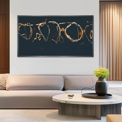 Abstract Minimalist Oil Painting for Modern Home Decor