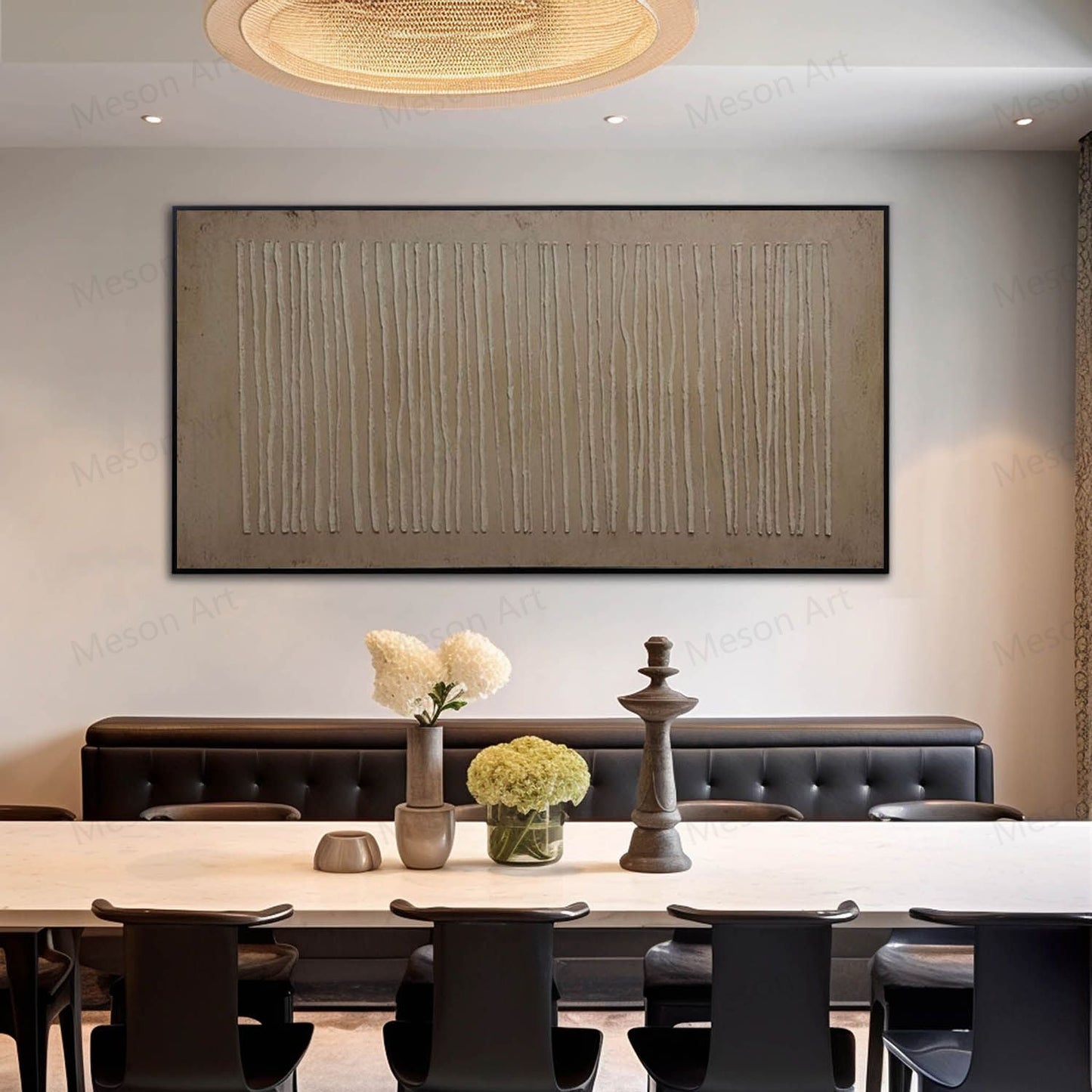 Minimalist Abstract Oil Painting for Modern Home Decor