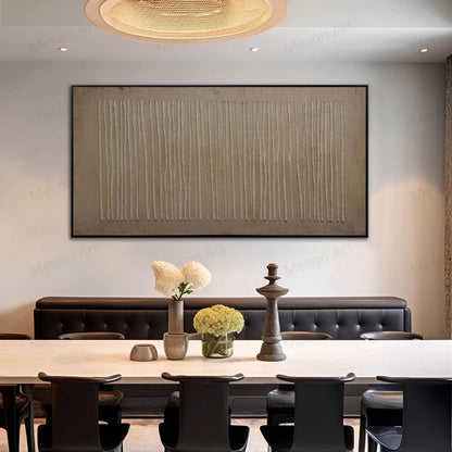 Minimalist Abstract Oil Painting for Modern Home Decor