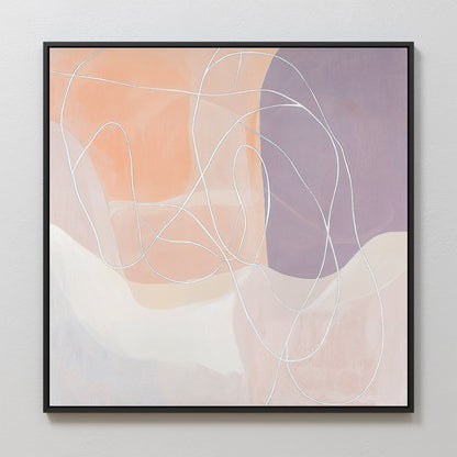 Abstract Soft Patterns Oil Painting for Modern Home Decor
