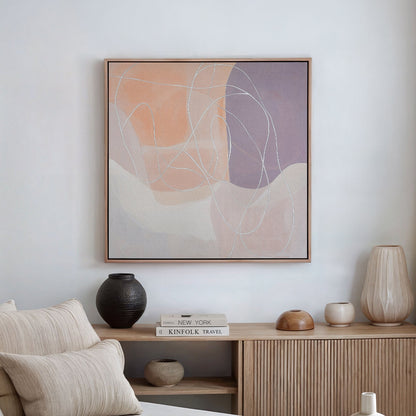 Abstract Soft Patterns Oil Painting for Modern Home Decor