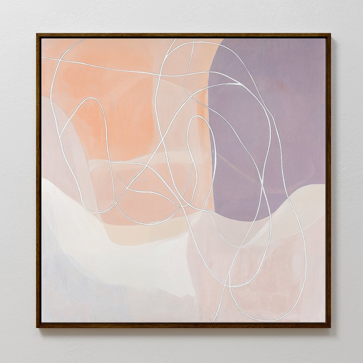 Abstract Soft Patterns Oil Painting for Modern Home Decor