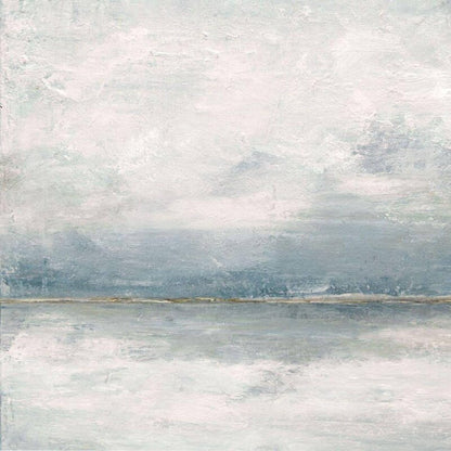 Serene Coastal Landscape Oil Painting - Tranquil Seascape on Canvas