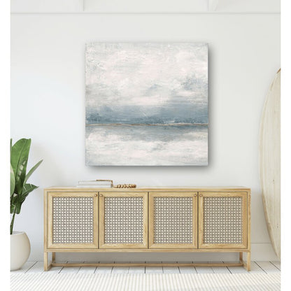 Serene Coastal Landscape Oil Painting - Tranquil Seascape on Canvas