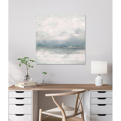 Serene Coastal Landscape Oil Painting - Tranquil Seascape on Canvas
