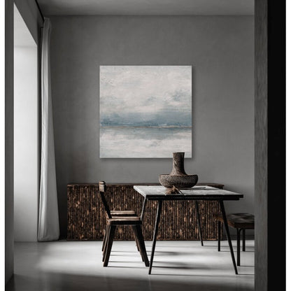 Serene Coastal Landscape Oil Painting - Tranquil Seascape on Canvas